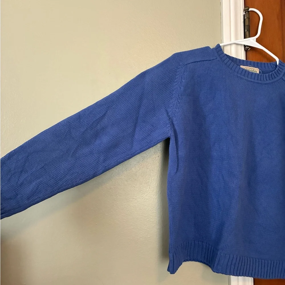 Vintage St. John's Bay Classic periwinkle  Crew Neck Sweater - Picture 2 of 3